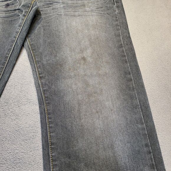 M. Society Jeans Mens 32x30 Blue Straight Leg Distressed Denim - Picture 4 of 12